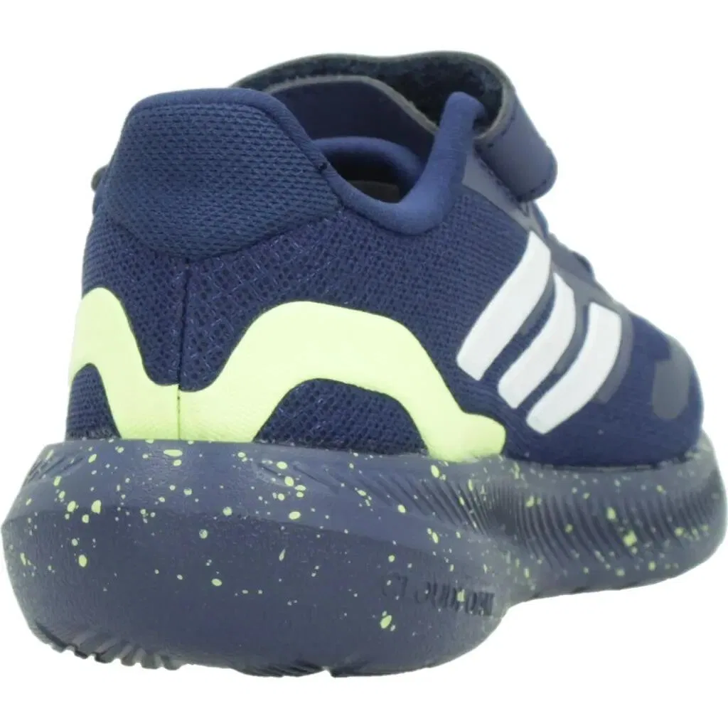 Детские кроссовки с технологией Cloudfoam Runfalcon 5 Adidas, Dark Blue White Yellow — фото 3