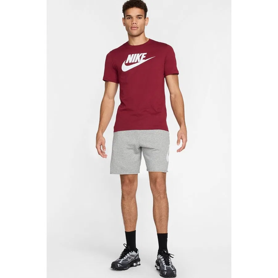 Футболка с принтом Sportswear Club Nike, Бордовый — фото 4