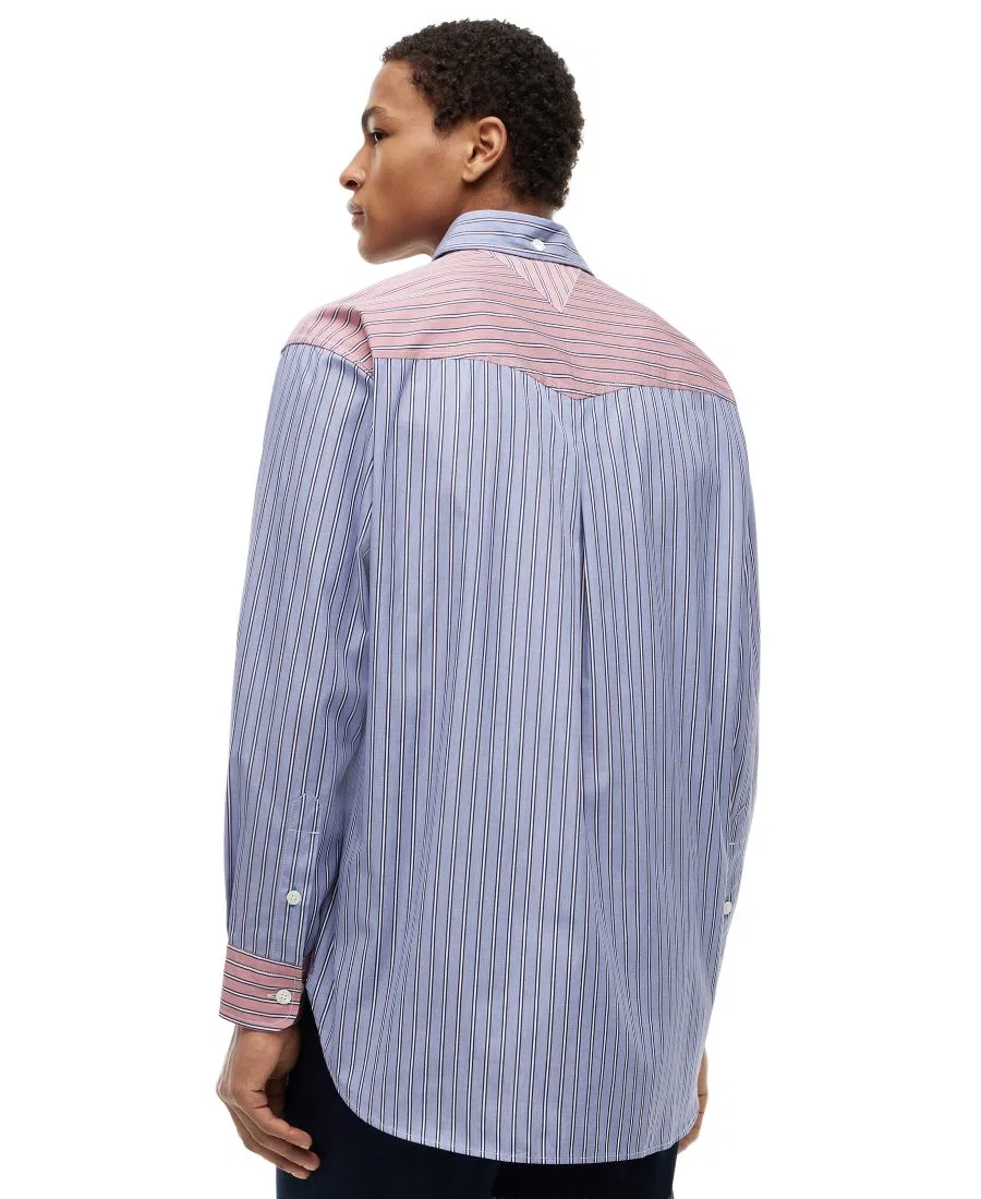 Длинная рубашка с полосками Tommy Hilfiger, Cloudy Blue Stripe — фото 4