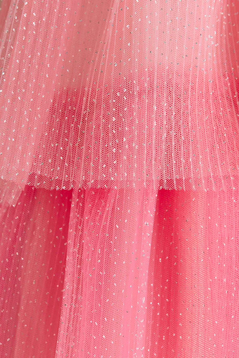 Платье из тюля с оборками H&M, Rosa/Colourblocking — фото 2