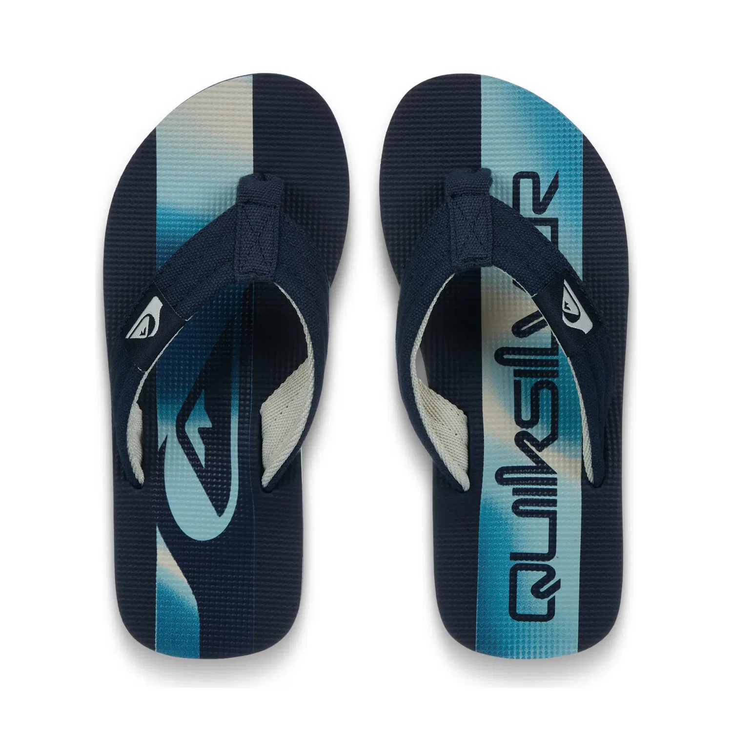 Детские шлепанцы для мальчиков с логотипом Molokai Layback Quiksilver, Azul Oscuro — фото 4