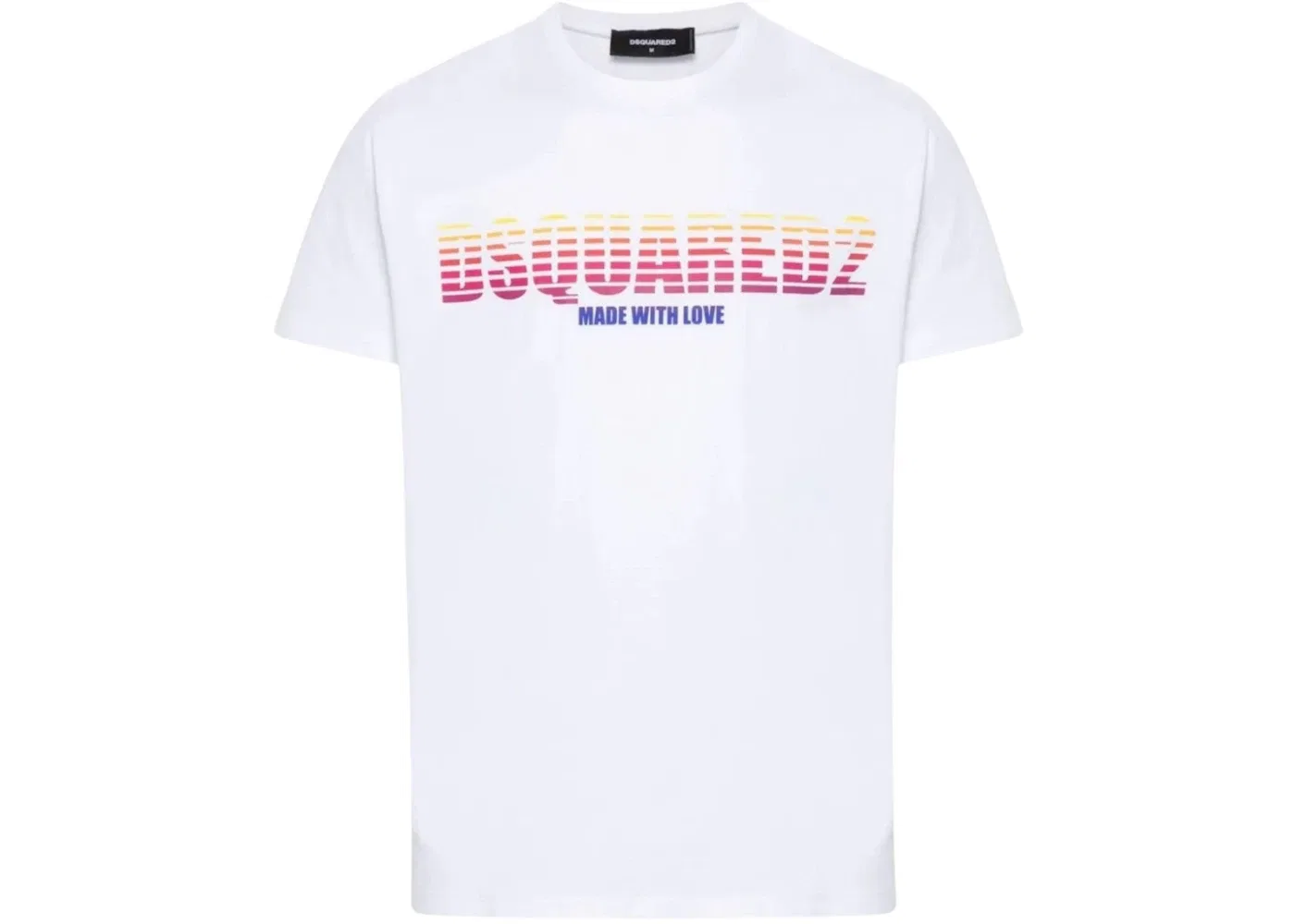 Мужская футболка с принтом Cool Fit Made With Love Logo Dsquared2, White