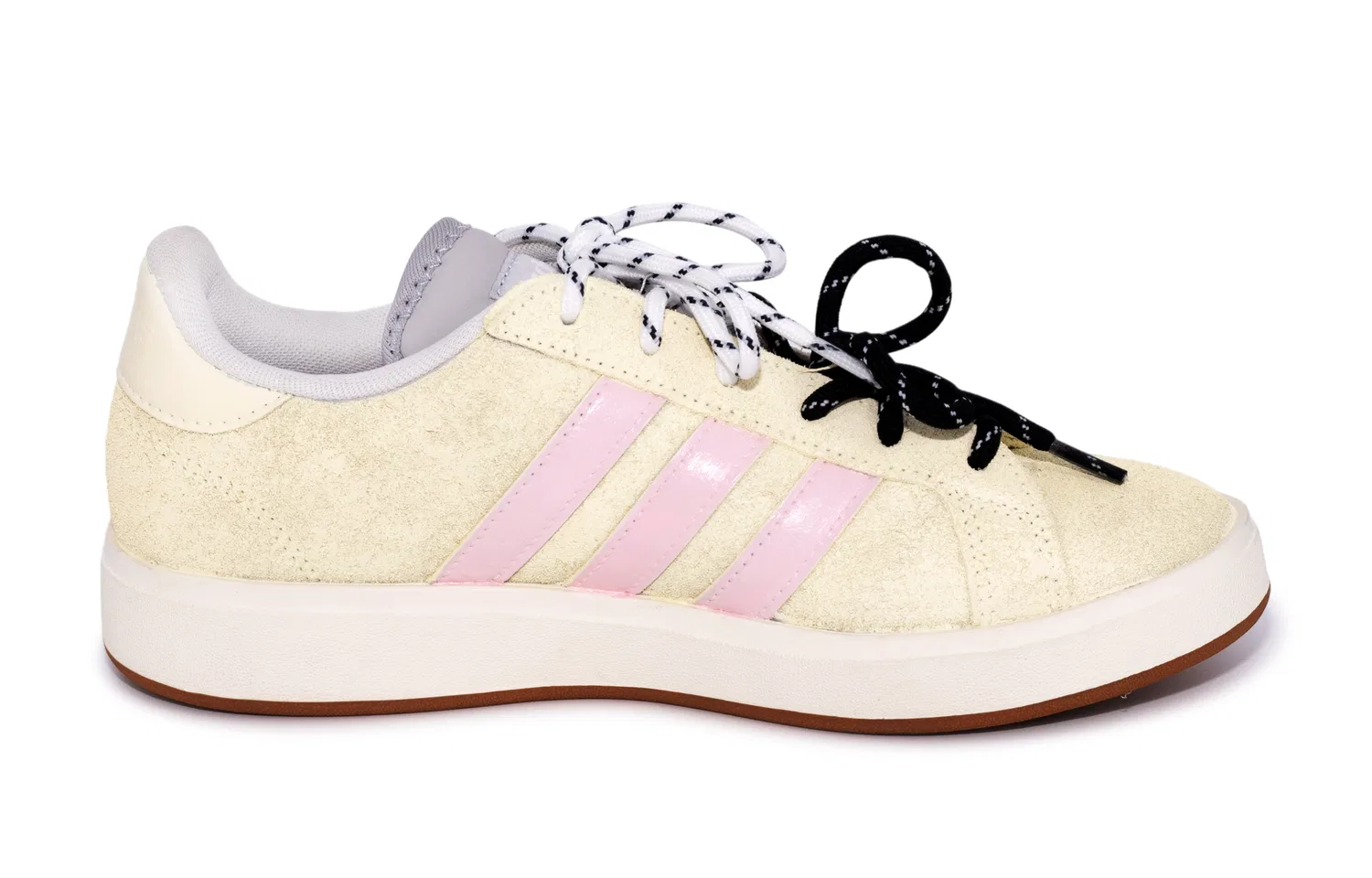 Кеды для девочек с принтом Grand Court Base 00s Adidas, Yellow Pink — фото 4