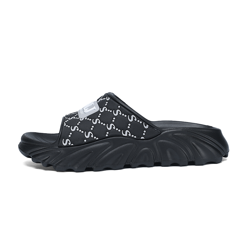 

Eminu Мужские слайдеры на резиновой подошве черные, цвет Black