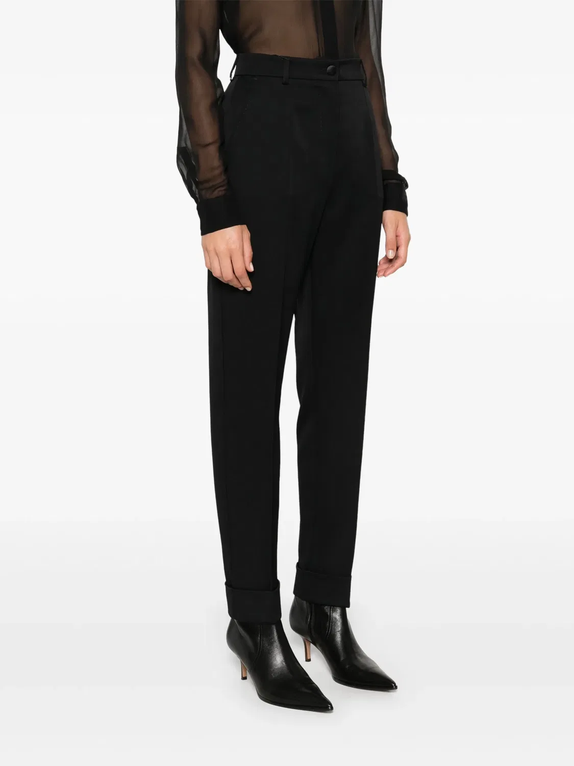 Шершавая брюки от Dolce & Gabbana, черный — фото 2