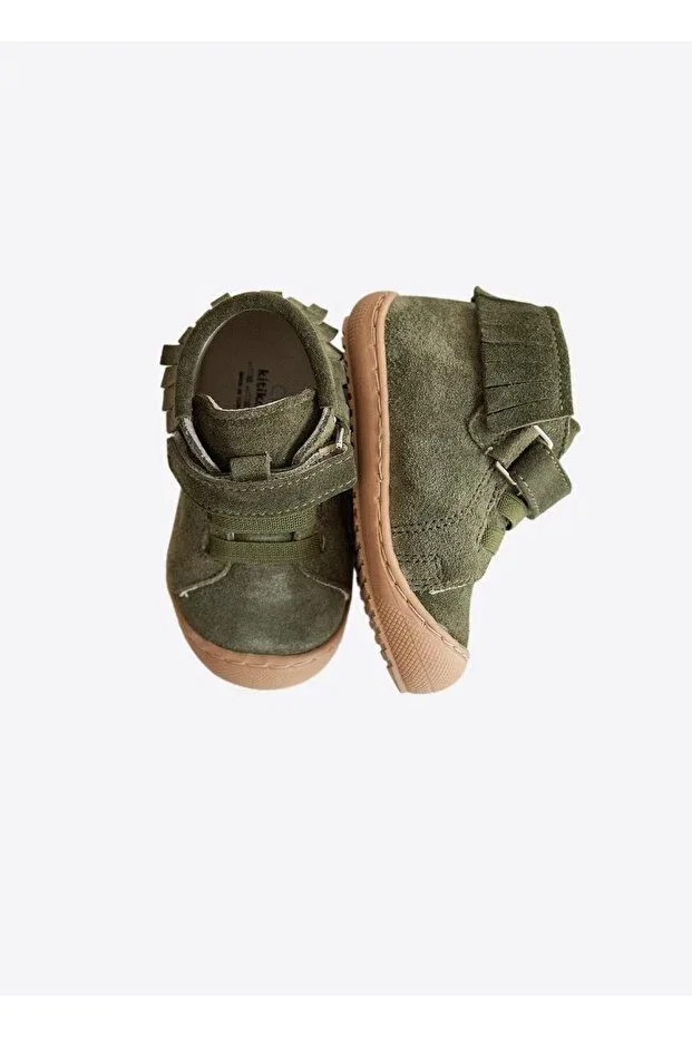 Детские туфли для мальчиков повседневные Tivo First Step Shoe Kitikate, Green — фото 4