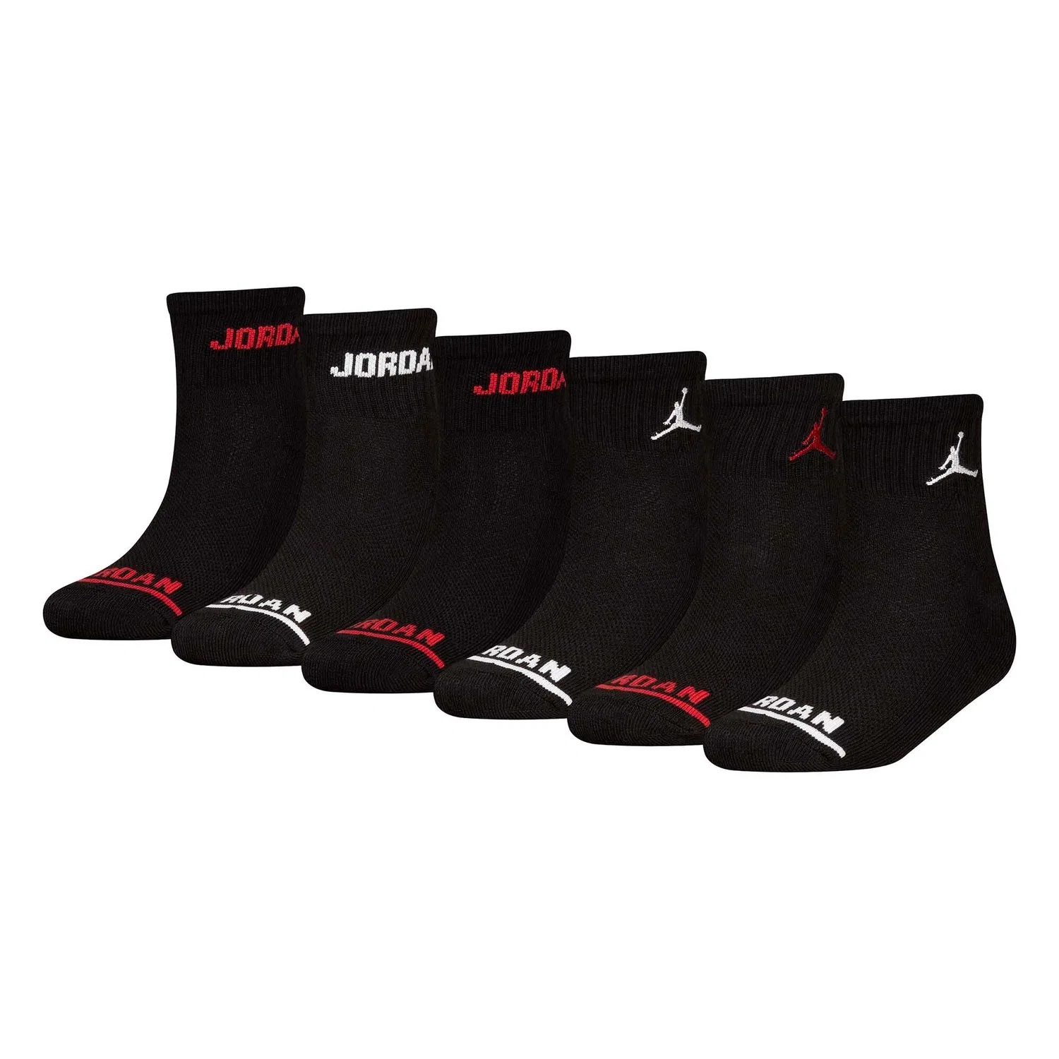 Детские носки с принтом Jordan Legend Ankle 6Pk 023 Jordan, Schwarz