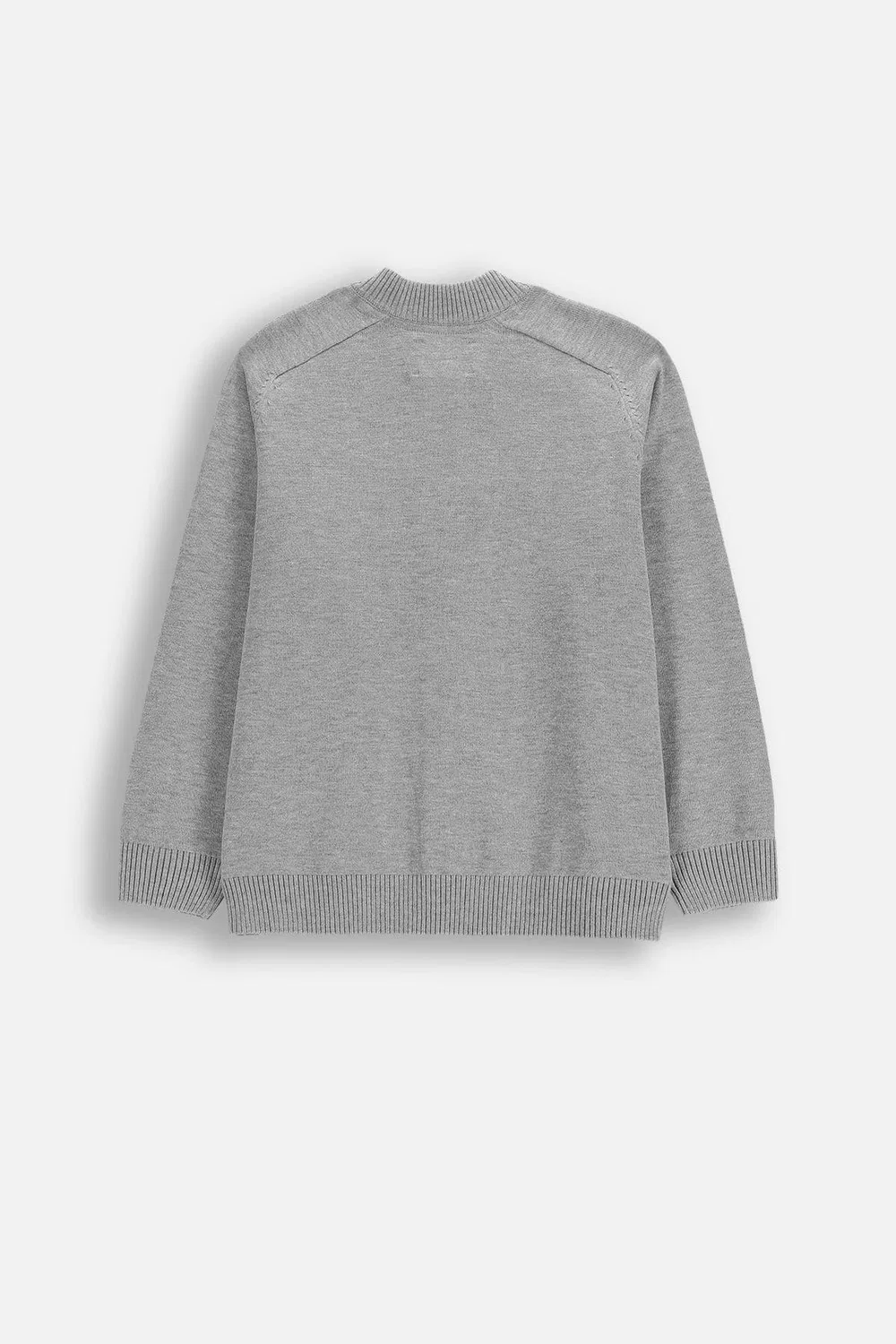 Кардиган вязаный Coccodrillo, серый — фото 2