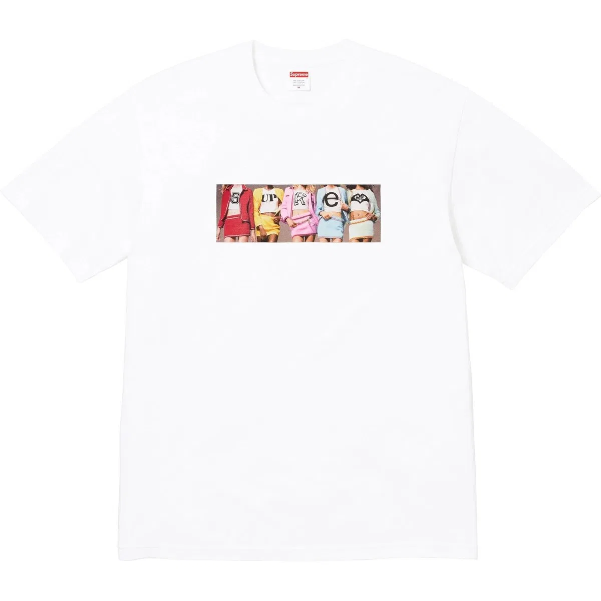 Футболка с принтом Supreme FW25 Fall T Shirt Collection WEEK7 Girls Tee, White