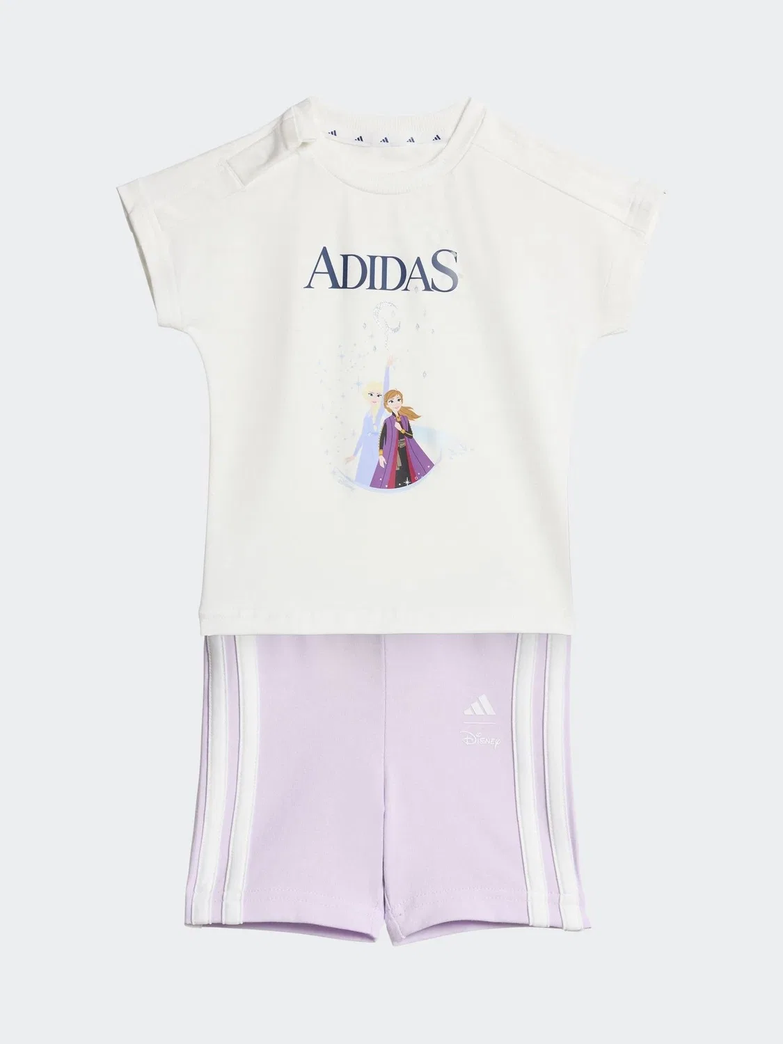 Набор футболка и шорты Disney Frozen adidas, белый