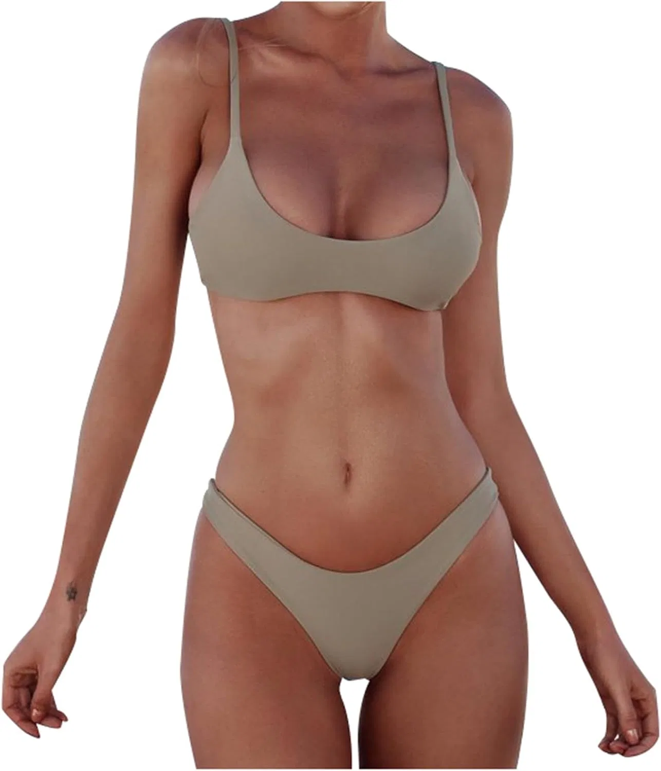 Женский бикини-танга с push-up Swimsuits, Green