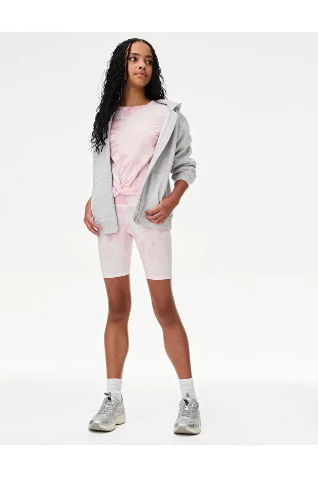 Детские шорты для девочек с принтом омбре Marks & Spencer, Pink