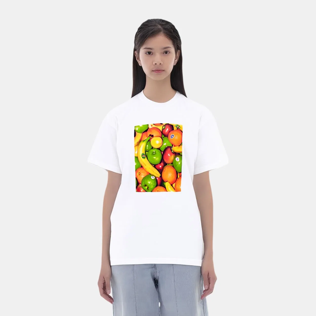 Мужская футболка с принтом Fruit Tee Supreme, Черный — фото 3