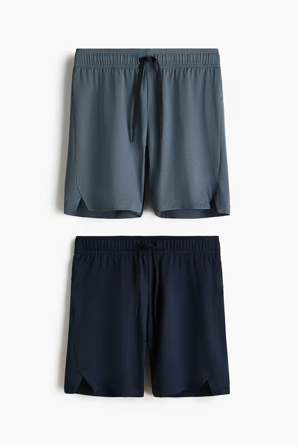 Комплект из 2 спортивных шорт с технологией Drymove H&M, Dunkelgrau/Marineblau