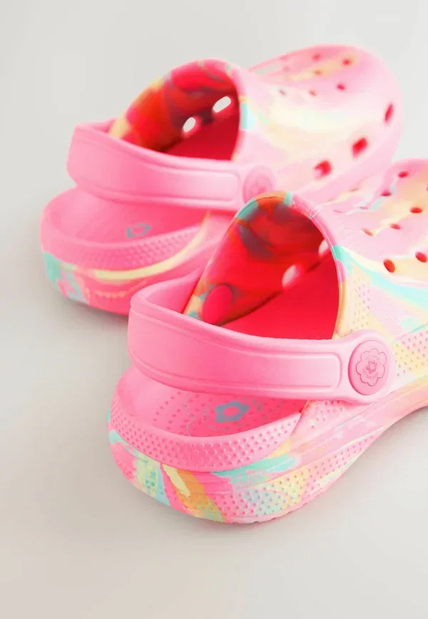 Босоножки с принтом Standard fit Next, Bright Pink Marble, розовый — фото 4