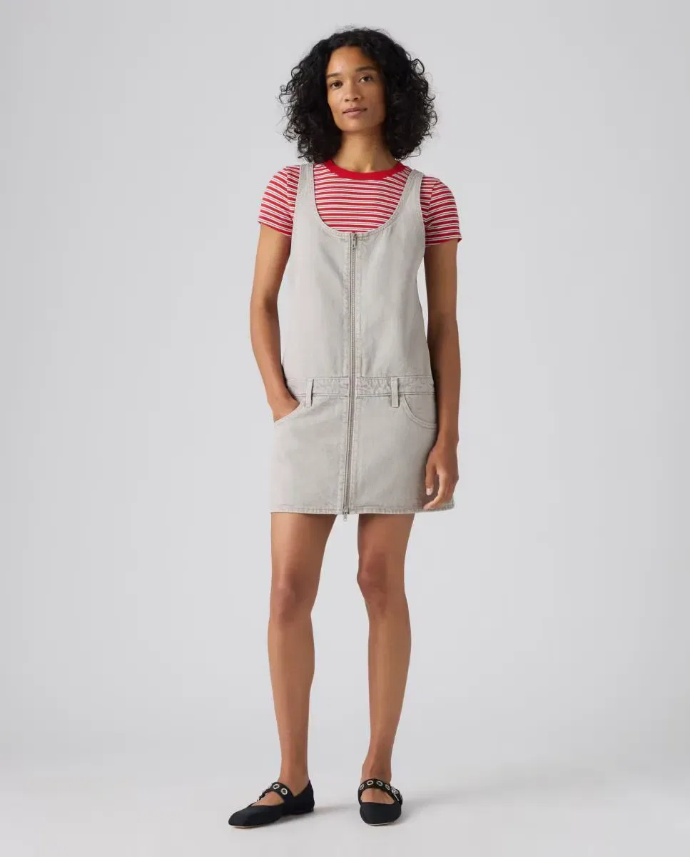 Женское короткое джинсовое платье без рукавов Levi's, Beige