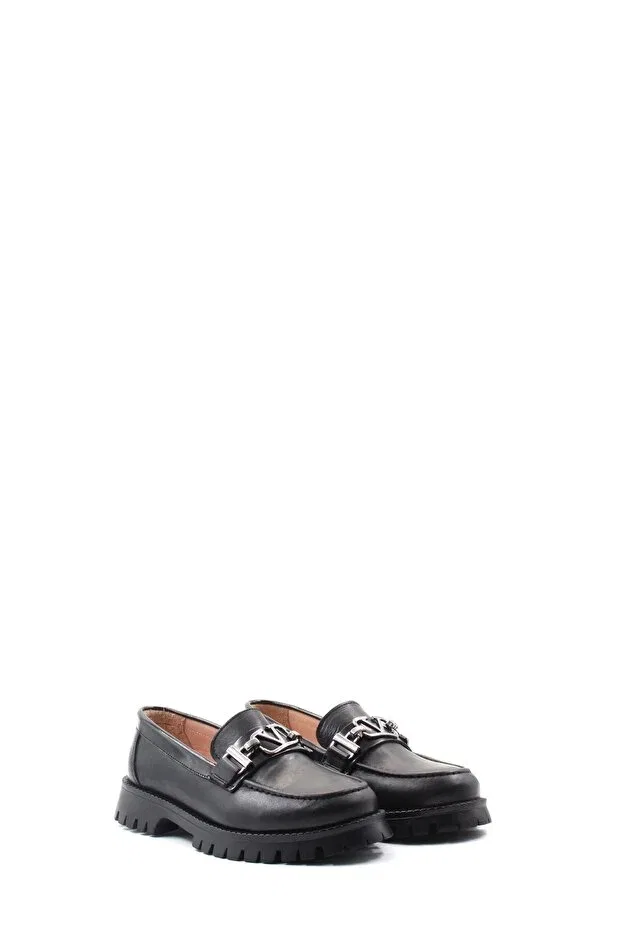 Детские повседневные туфли для мальчиков из натуральной кожи Mirgeshoes, Black — фото 2