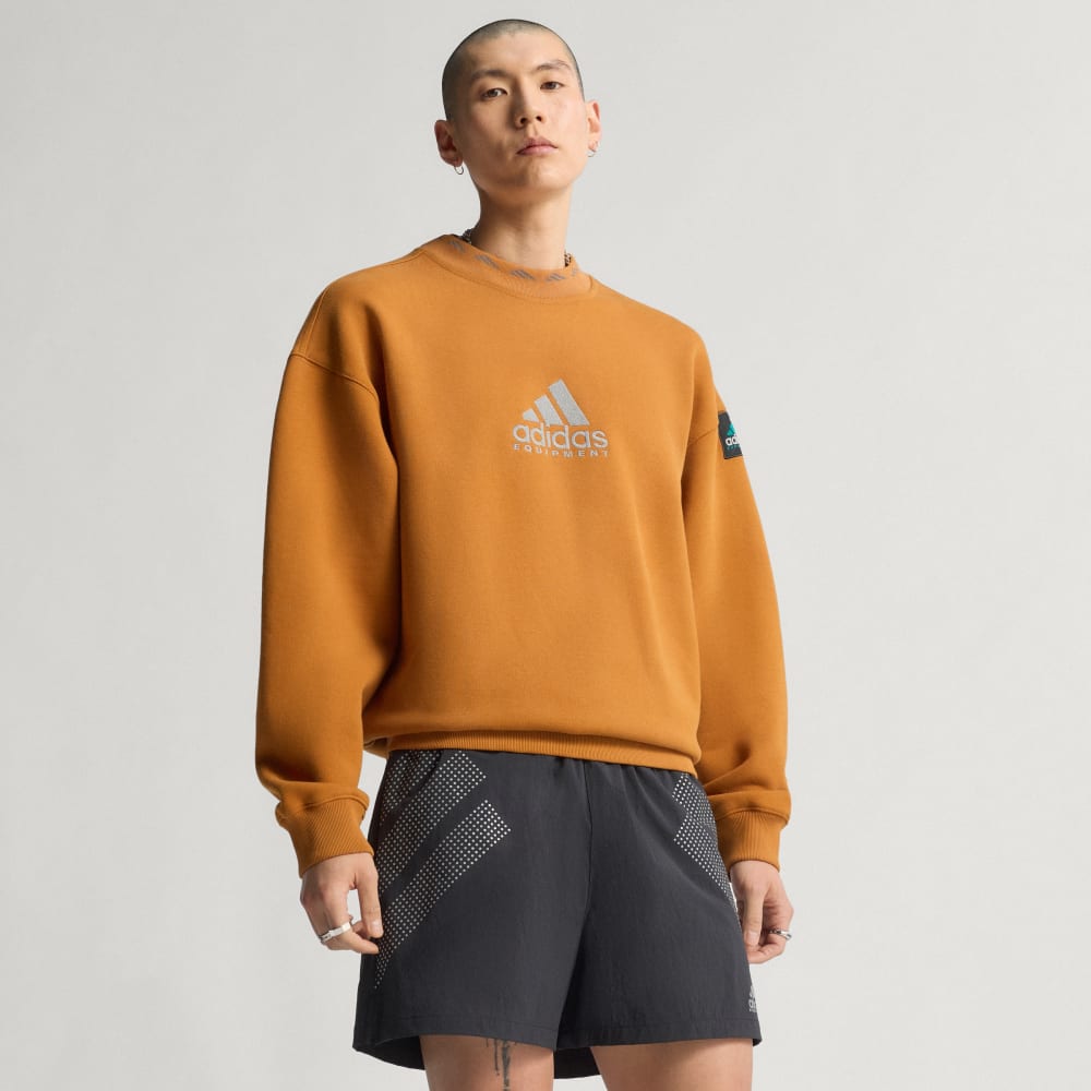 

Толстовка Adidas Equipment Reflective Embroidery Crew, цвет Craft Ochre