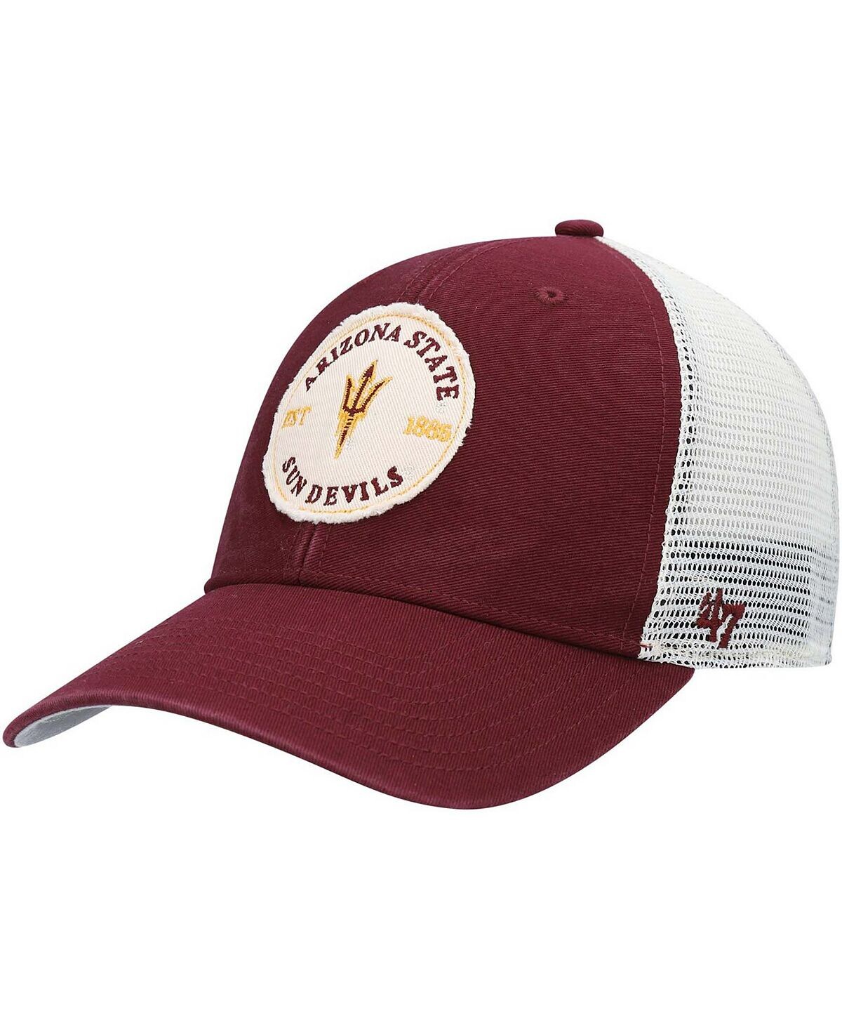 

Мужская темно-бордовая кепка Arizona State Sun Devils Howell MVP Trucker Snapback '47 Brand