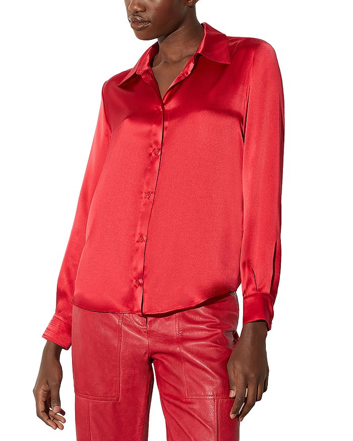 

Шелковая рубашка Aiaccio MAX&Co., красный