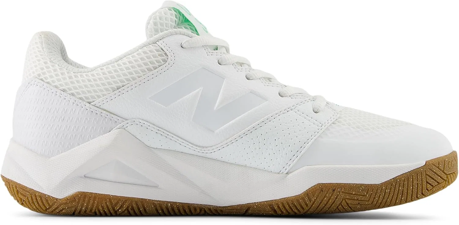 Кроссовки теннисные New Balance FuelCell Delray V2, белый/зеленое яблоко — фото 4