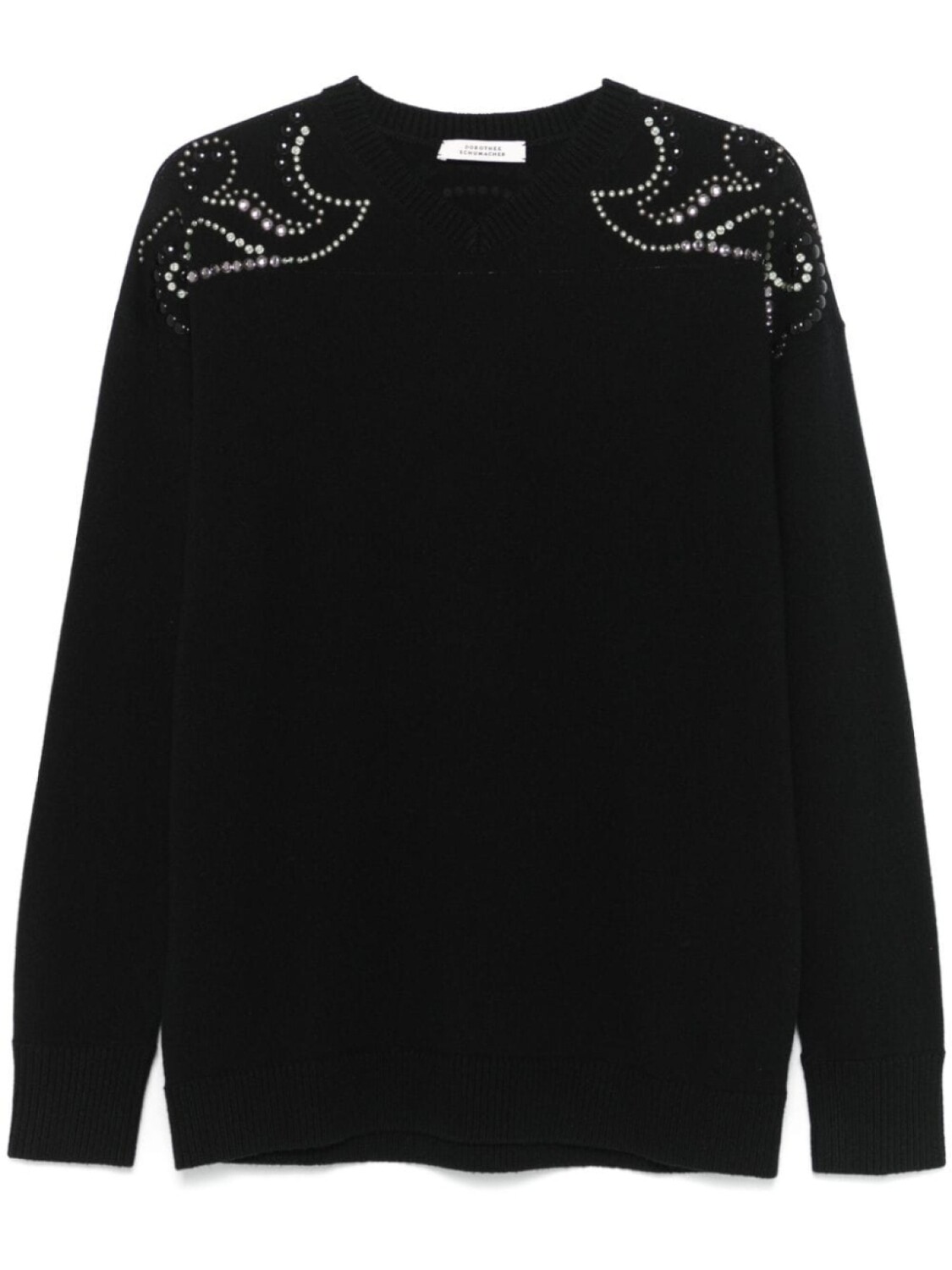 

Dorothee Schumacher свитер Embellished Statements, черный