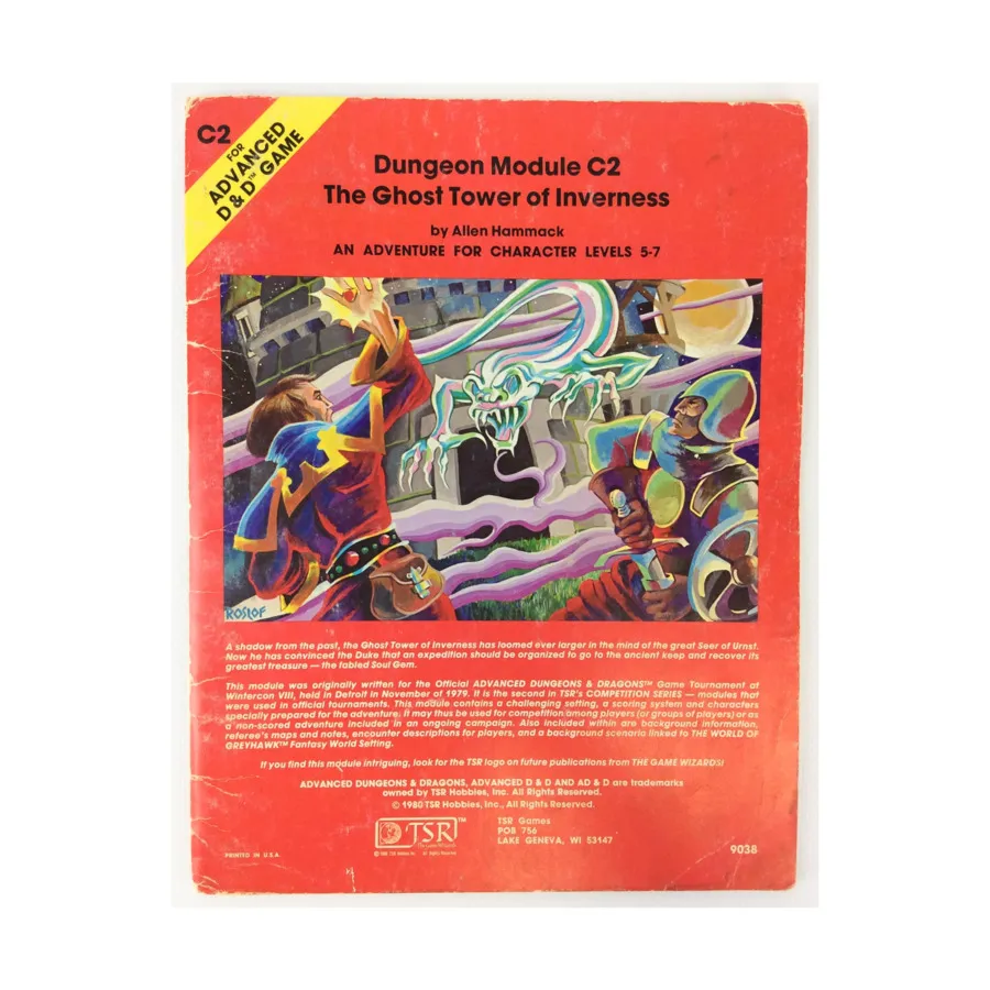 

Модуль Ghost Tower of Inverness (3rd Printing), Advanced Dungeons & Dragons (1st Edition) - Modules & Adventures - C Series