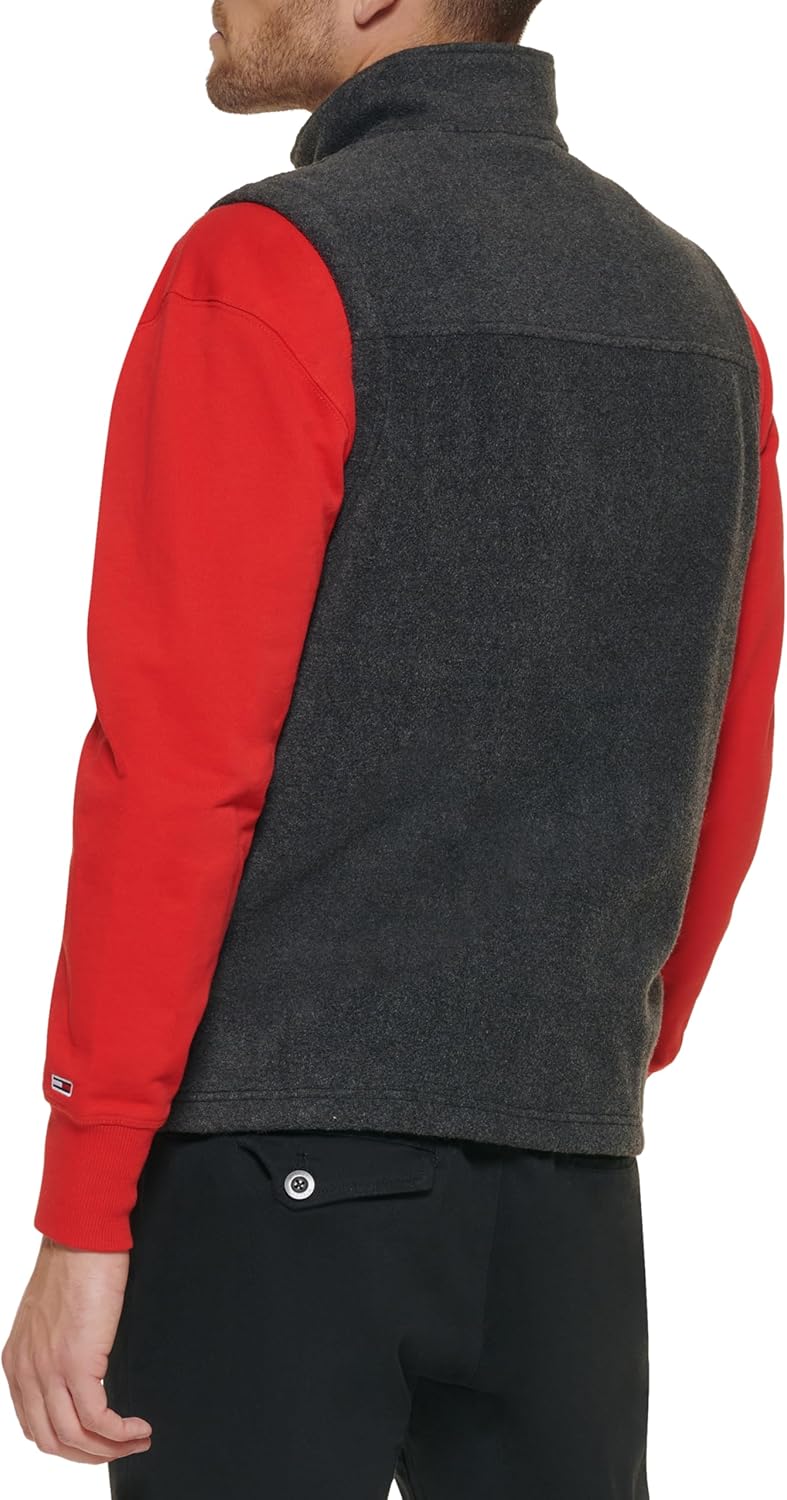 Легкий мужской жилет Tommy Hilfiger Polar Fleece, Charcoal — фото 3