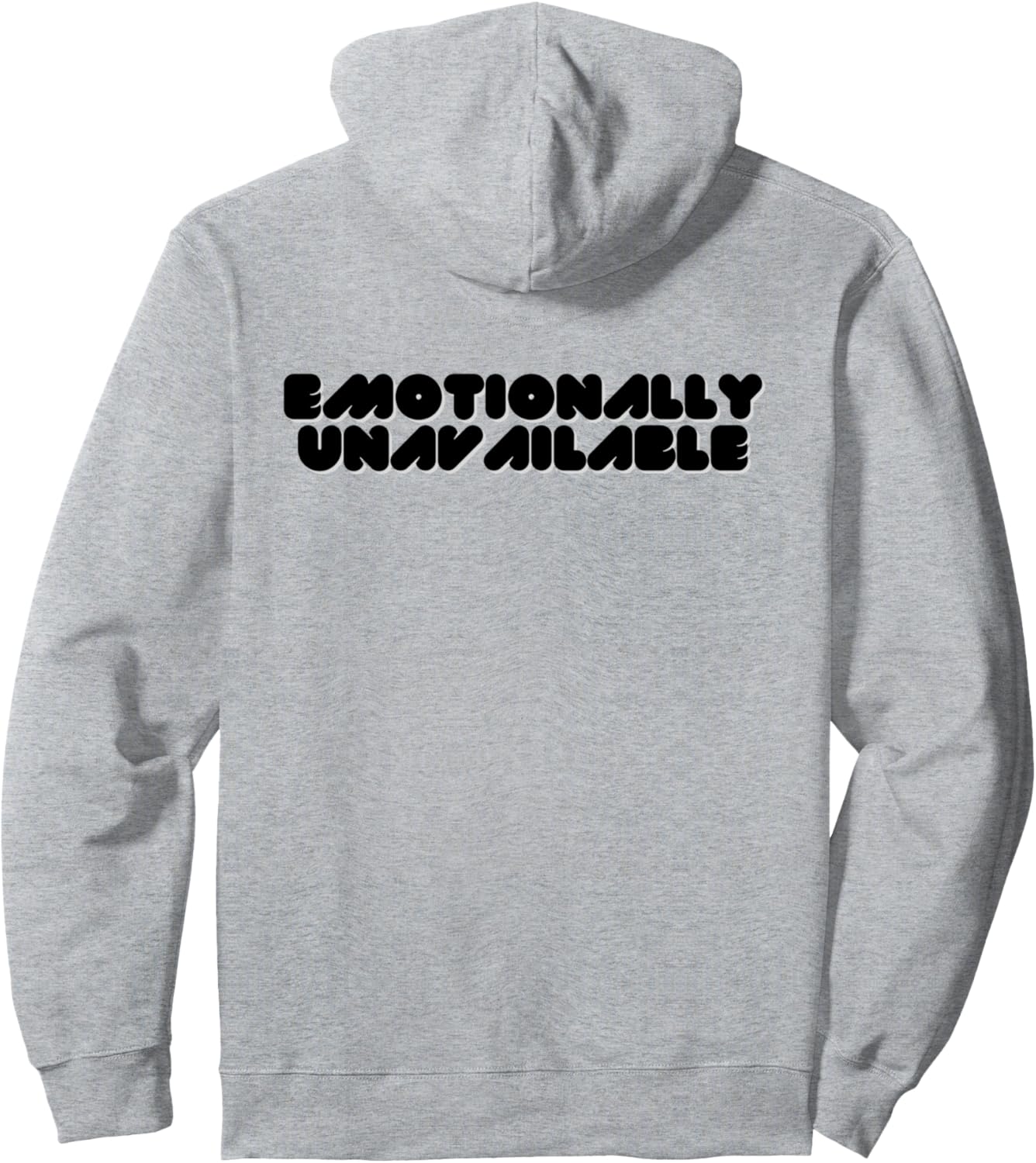 

Толстовка с надписью Эмоционально недоступен Funny Sarcastic Witty Jokes Store, серый