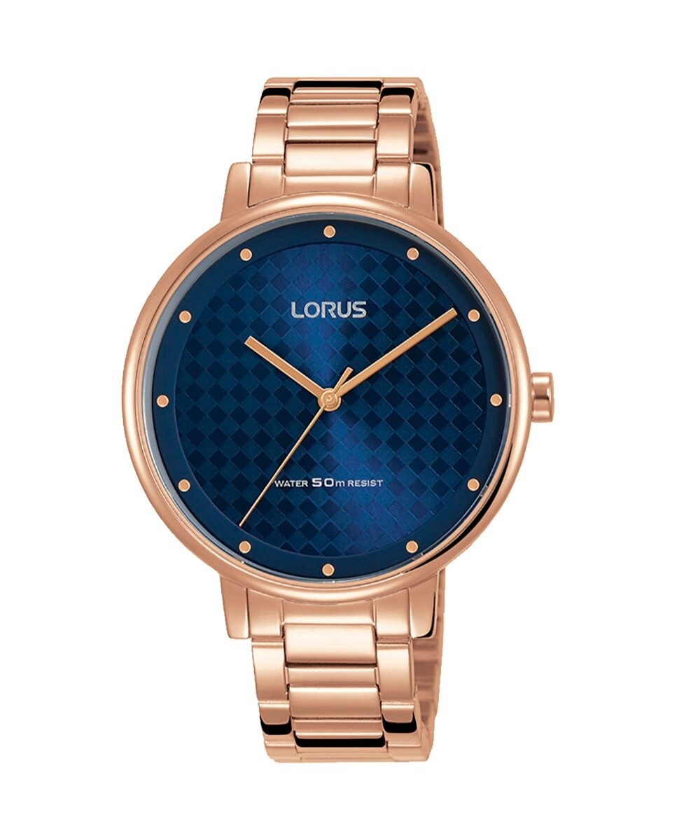 

Женские стальные женские часы RG266PX9 с ремешком из розового золота Lorus, золотой