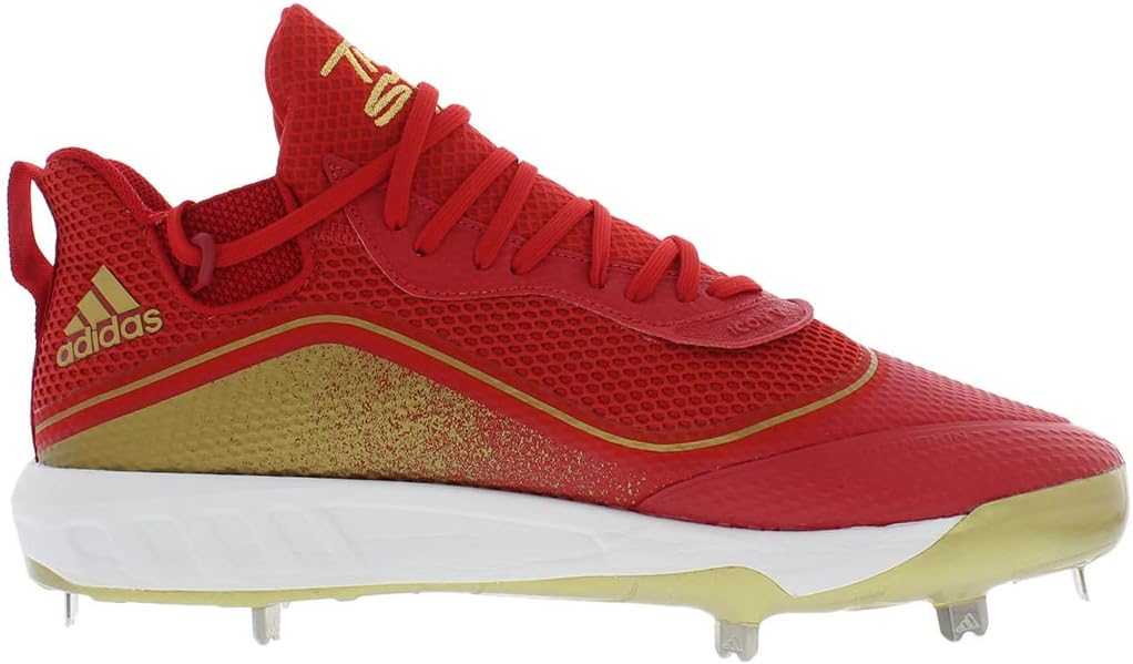 Adidas Men's Icon V Bounce Baseball бутсы, красный/золотой/белый — фото 2