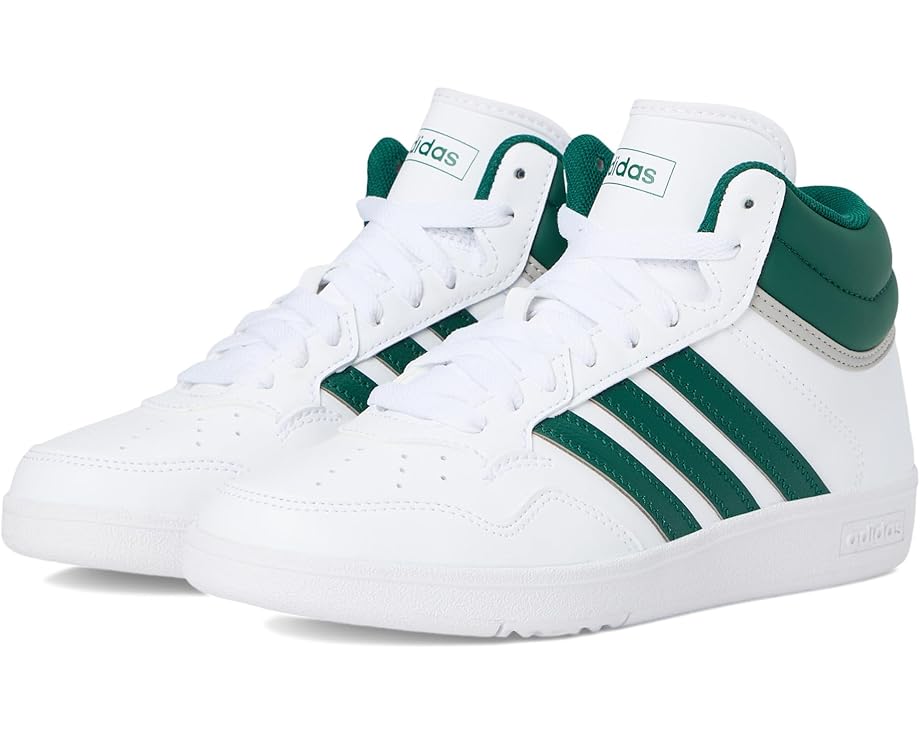 

Кроссовки adidas Kids Hoops 4.0 Mid Top Basketball Shoes, цвет White/Collegiate Green/Grey