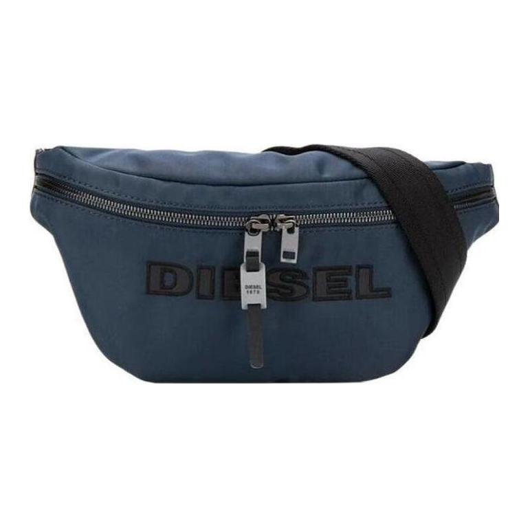

DIESEL Нейлоновый поясной рюкзак мужской синий