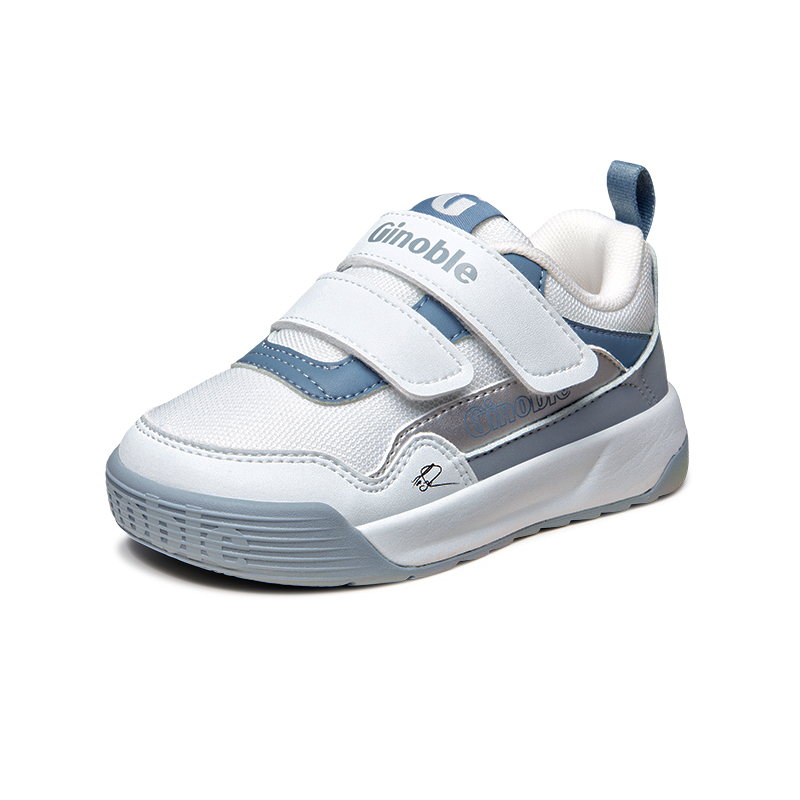 

Легкие амортизирующие низкие детские скейтерские кроссовки Kids' GINOBLE, синий/серый/серебристый