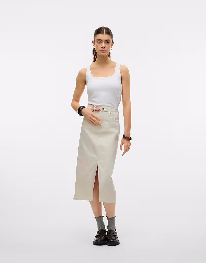 

Юбка Vero Moda Denim цвета березы