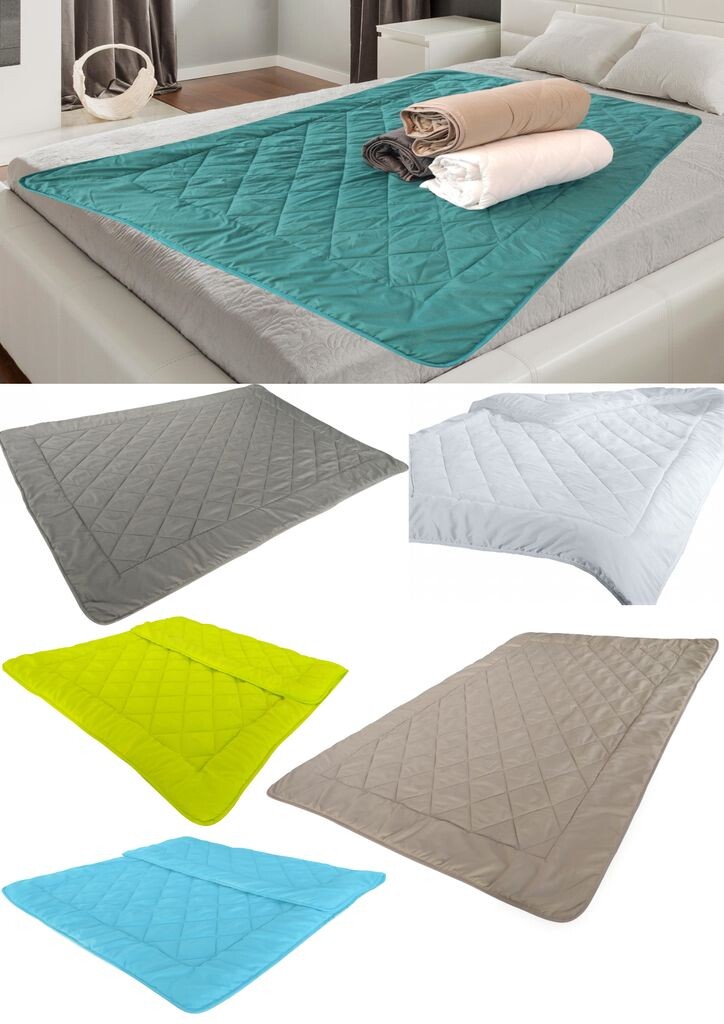 

Легкая стеганая кровать, летняя стеганая кровать размером ок. 135x200 см, легкое летнее одеяло, устойчивое к кипячению 95°, для кемпинга, жарких летних дней. Цвет: белый MB Warenhandel24