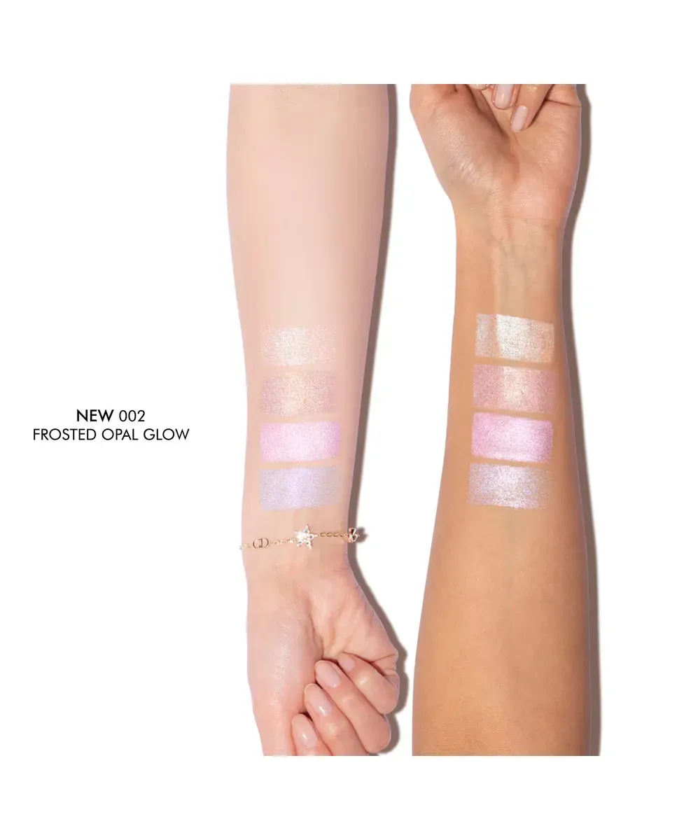 Палетка Backstage Glow Maximizer Многофункциональная палетка хайлайтеров и румян Dior, 002 Frosted Opal Glow — фото 4