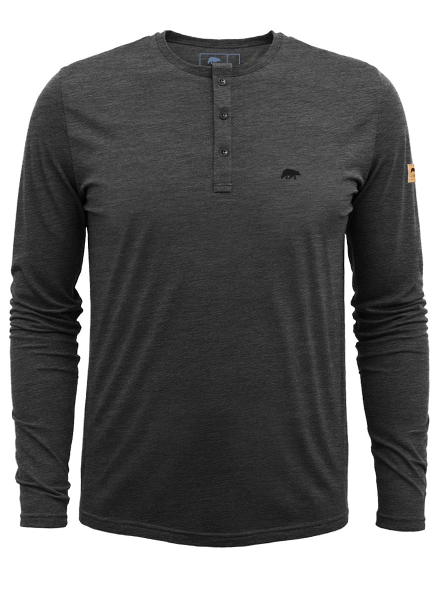 

Толстовка FORSBERG Longsleeve mit Knopfleiste, антрацит