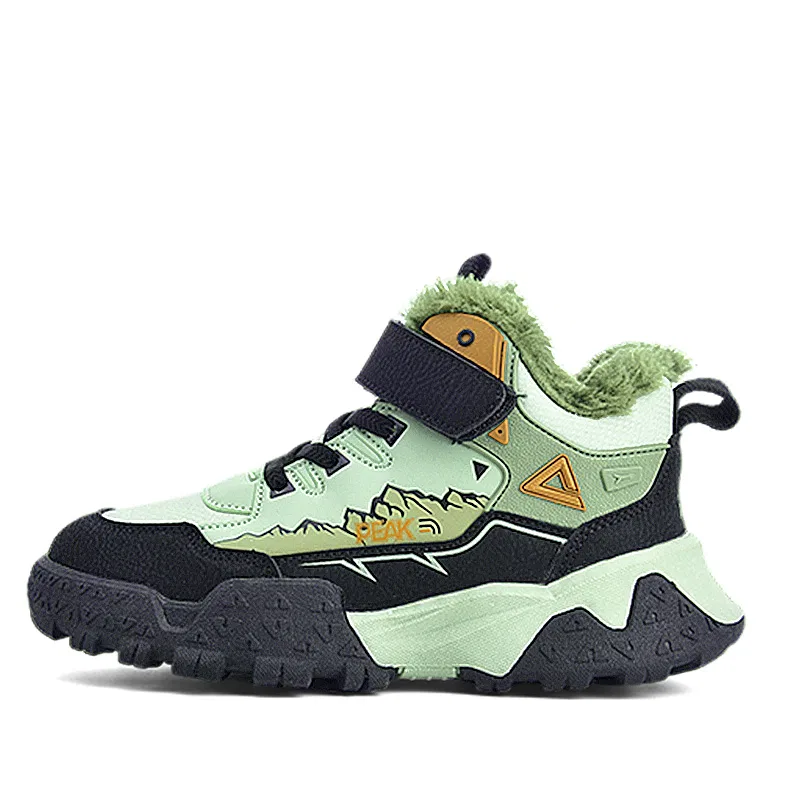 Ботинки детские зимние утепленные PEAK Thermal Fleece Lined Outdoor Black/Green
