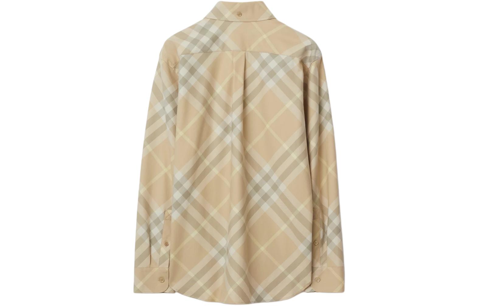 Рубашка Burberry Винтажная клетчатая хлопковая, умбра — фото 3