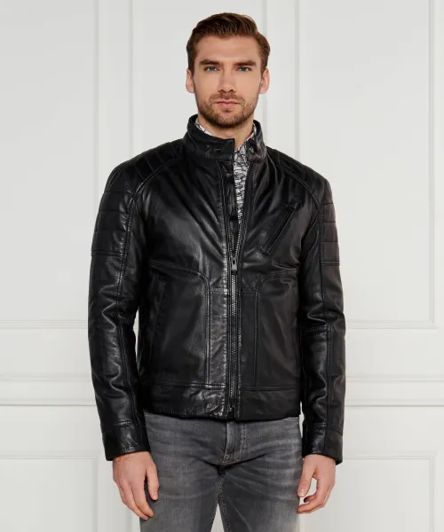 

Куртка из лаймовой кожи Joop! Jeans, черный