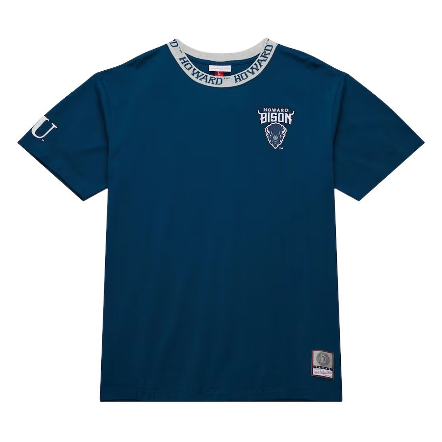 

Mitchell Ness Футболка Mitchell & Ness x NCAA Howard Bison Jacquard Ringer мужская marine blue, Синий, Mitchell Ness Футболка Mitchell & Ness x NCAA Howard Bison Jacquard Ringer мужская marine blue