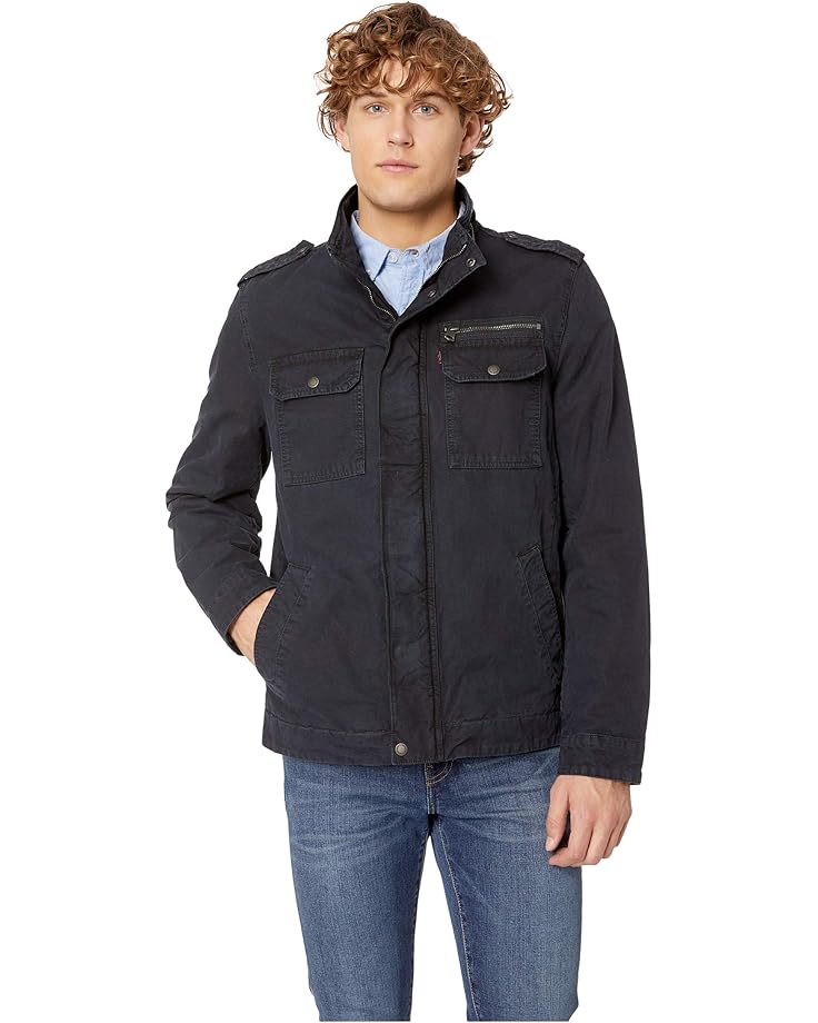 

Куртка Levi's Two-Pocket Military Jacket with Polytwill Lining, темно-синий
