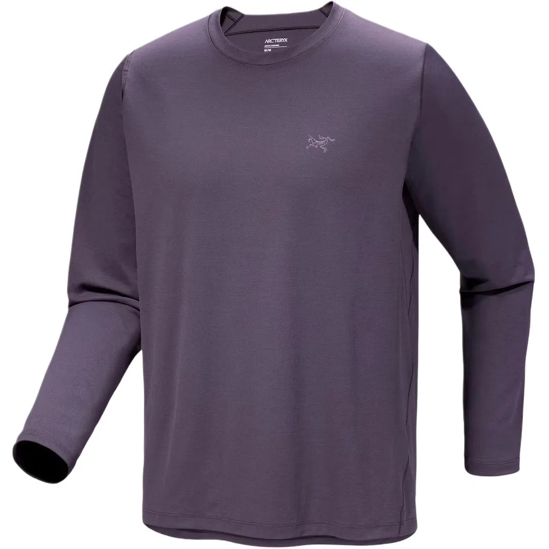 Футболка CORMAC с круглым вырезом для мужчин Arcteryx, Fluorite Purple/Moondrop