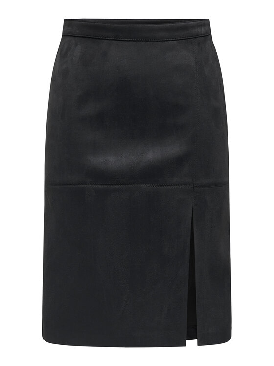 

Юбка из искусственной кожи regular fit Loline 15357433 Only, чёрный