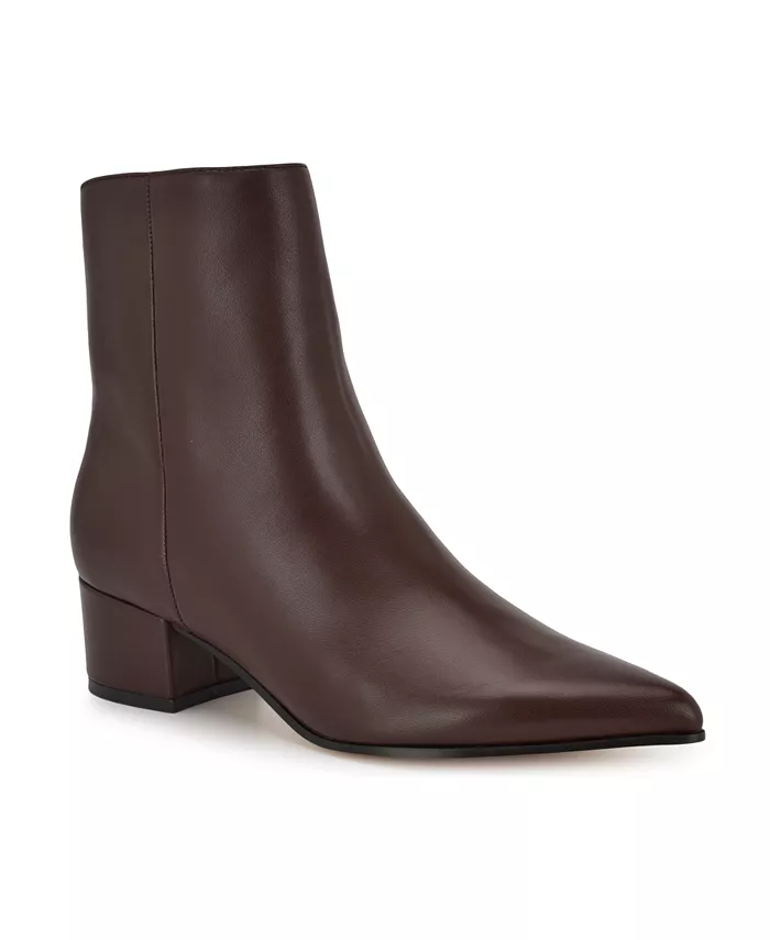 Женские ботильоны Maribu с острым носом Nine West, коричневый