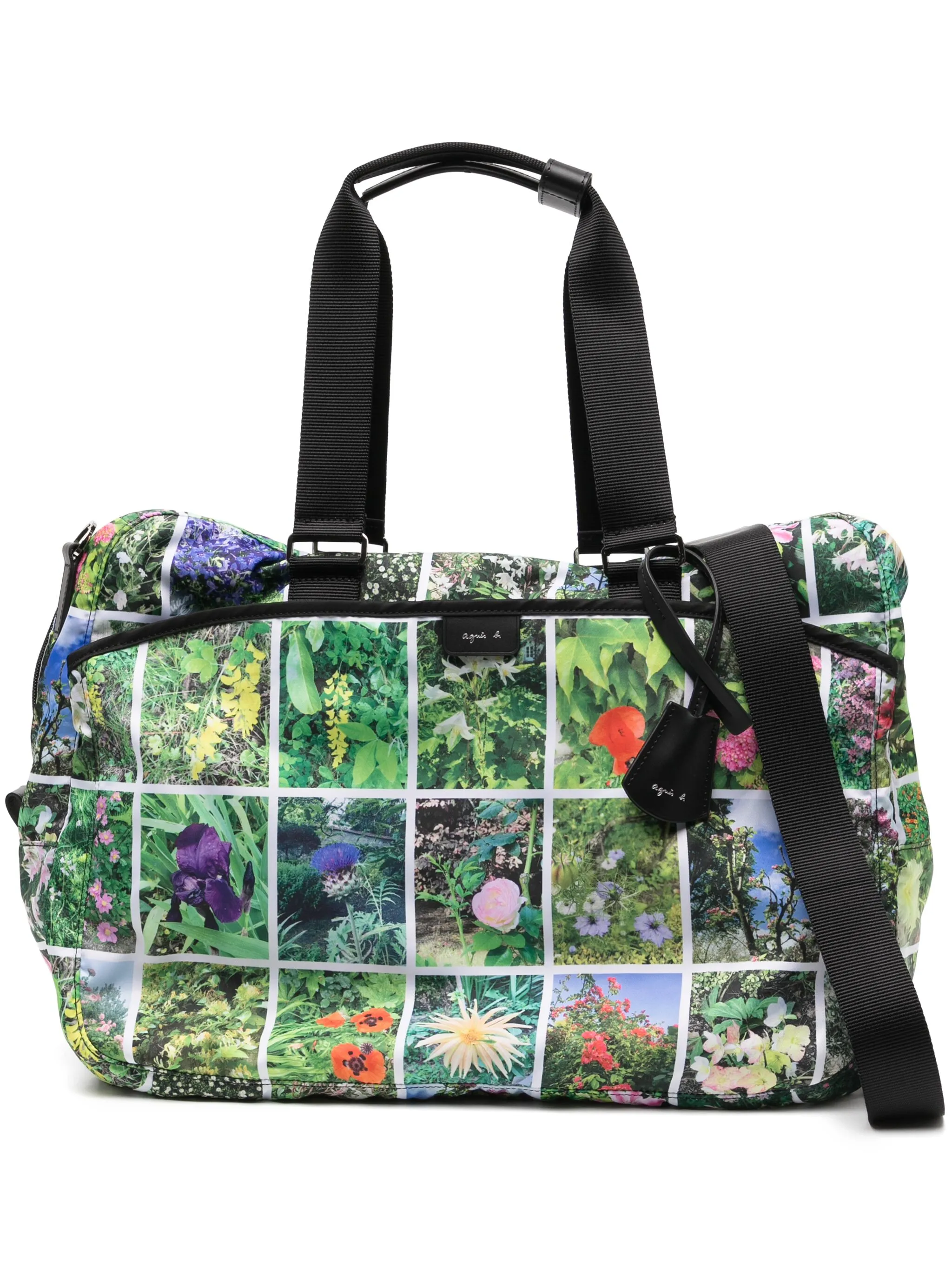 

Сумка с цветочным принтом Agnès B., зеленый