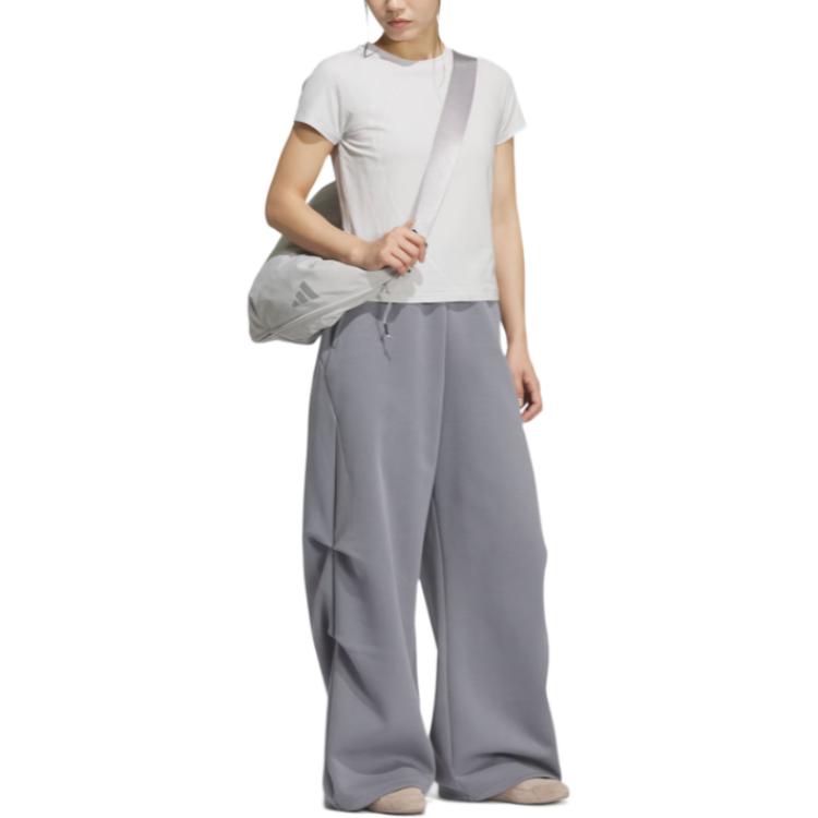 Брюки FOS FW25 TRACKSUIT BOTTOMS Casual женские Adidas, светло-серый — фото 4