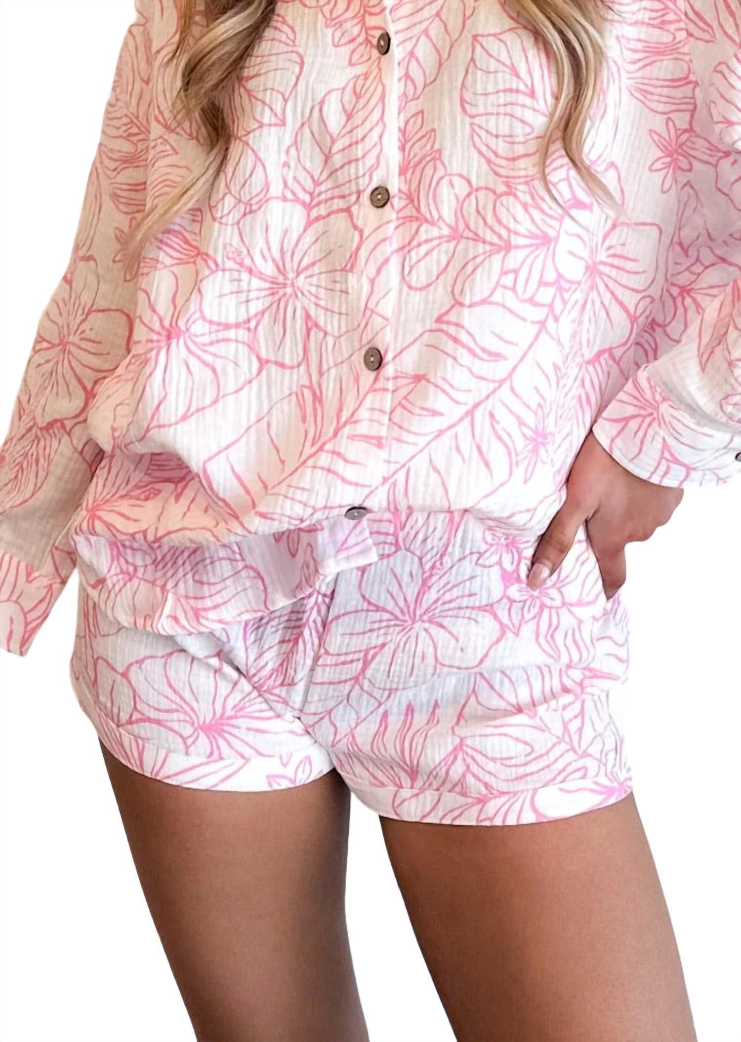 

Шорты Tropicana Dream в розовом цвете Vintage Havana