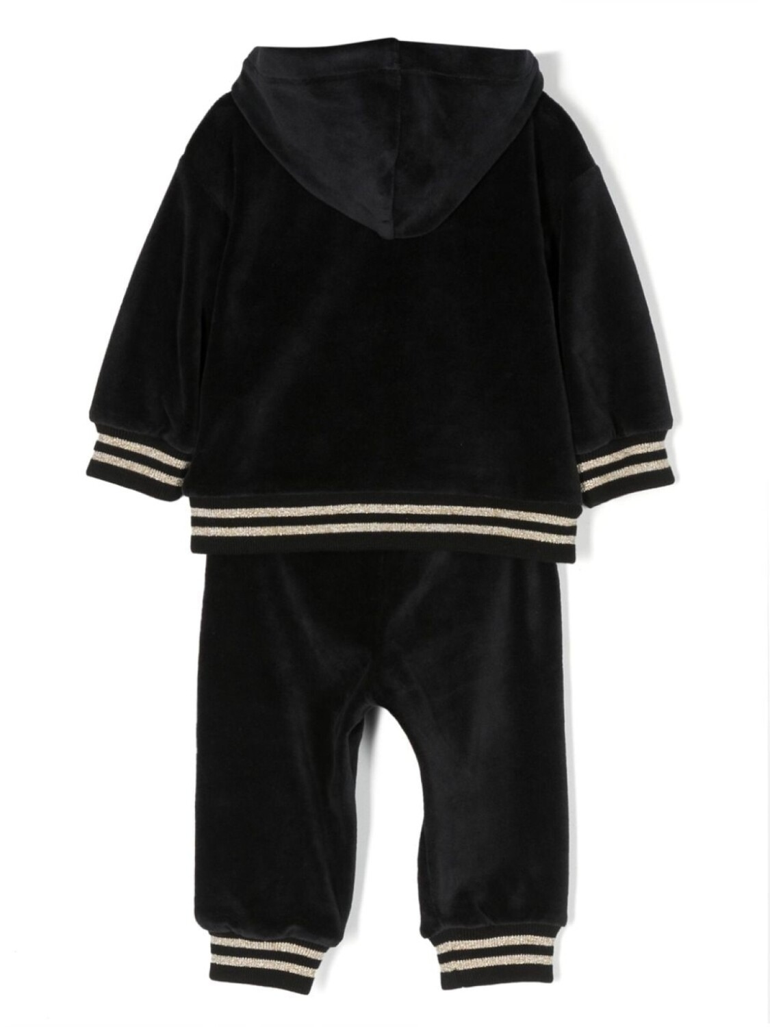 Moschino Kids спортивный костюм с нашивкой-логотипом, черный — фото 2